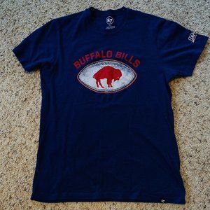 Buffalo Bills NFL 100 Anniversary Blue T Shirt Size Medium '47 Brand